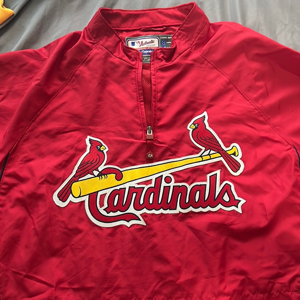 Majestic athletic mens cardinals light weight jacket